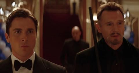 Christian Bale and Liam Neeson in Batman Begins