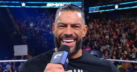 Roman Reigns during the April 4, 2025, episode of 'SmackDown.'