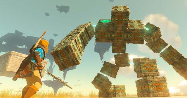 Link wearing his traditional armor in Tears of the Kingdom.