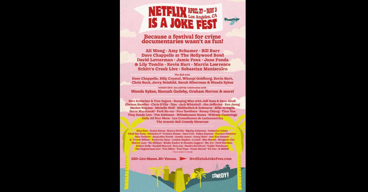 netflix is a joke fest tickets lineup