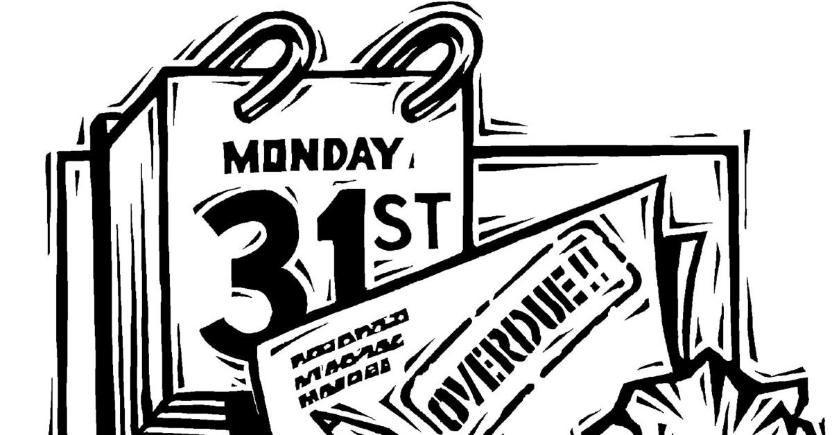 A calendar depicting a particularly scary Monday