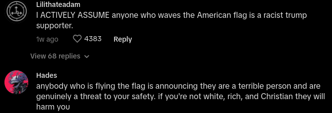 american flag is like confederate flag