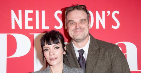 David Harbour and Lily Allen at the premiere of 'Plaza' in 2022.