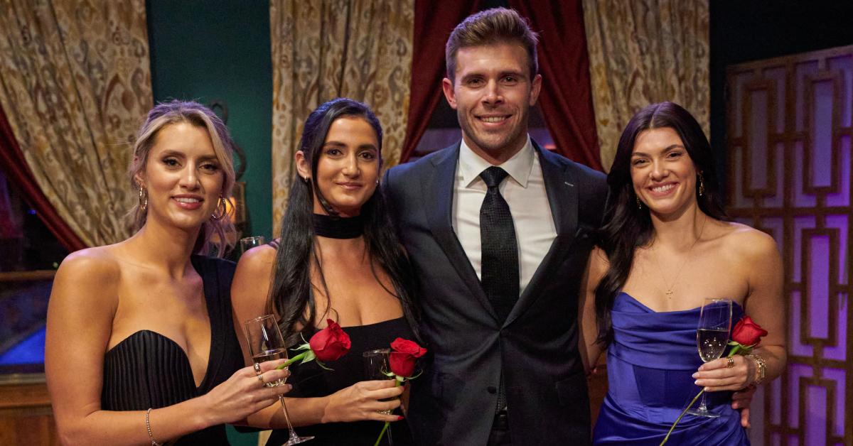 Zach Shallcross and his final three women on Season 27 of 'The Bachelor'