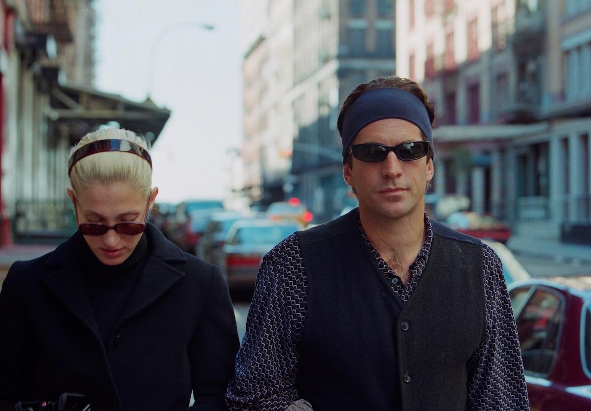 John Kennedy, Jr. and his wife, Carolyn Bessette-Kennedy stroll together near their TriBeCa loft 