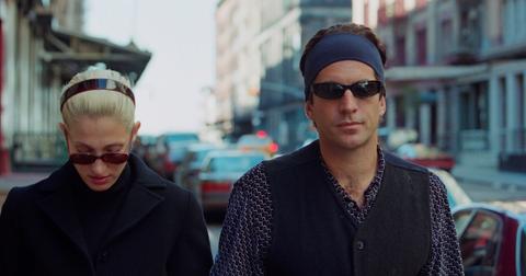 John Kennedy, Jr. and his wife, Carolyn Bessette-Kennedy stroll together near their TriBeCa loft