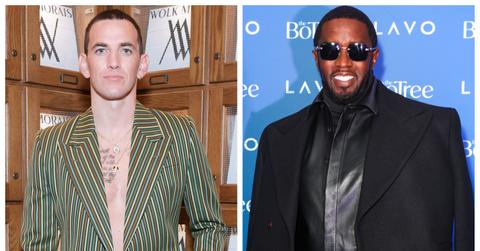 Alex Fine and Diddy at separate events