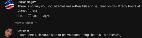 stinky planet fitness person