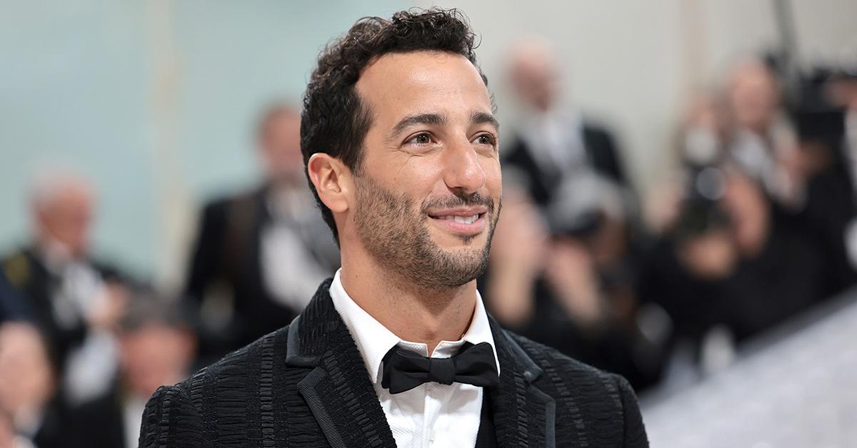 Daniel Ricciardo in a tuxedo at the 2023 Met Gala. 