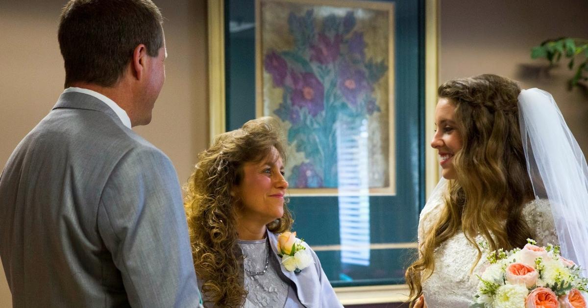 Jim Bob and Michelle with Jill Duggar on her wedding day on '19 Kids and Counting'