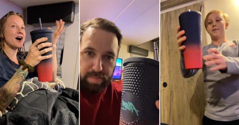 Correct way to put straw into tumbler