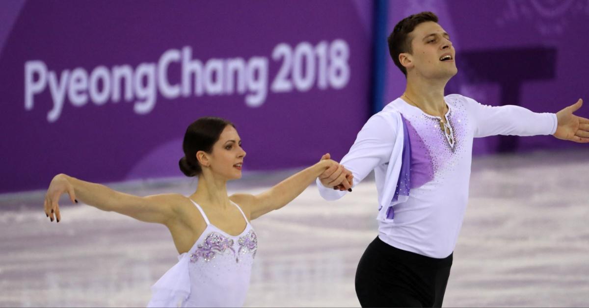 Russian figure skaters compete in the 2018 Olympics. 