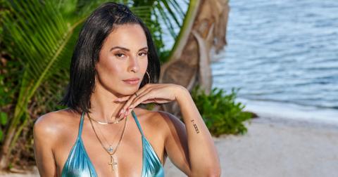 Xanthi Perdikomatis poses for her official 'Perfect Match' Season 2 portrait.