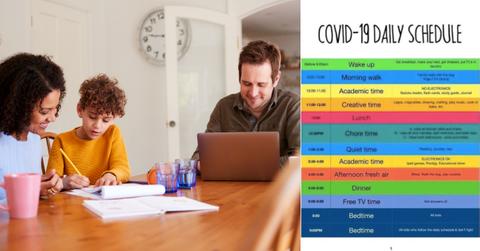 covid daily schedule