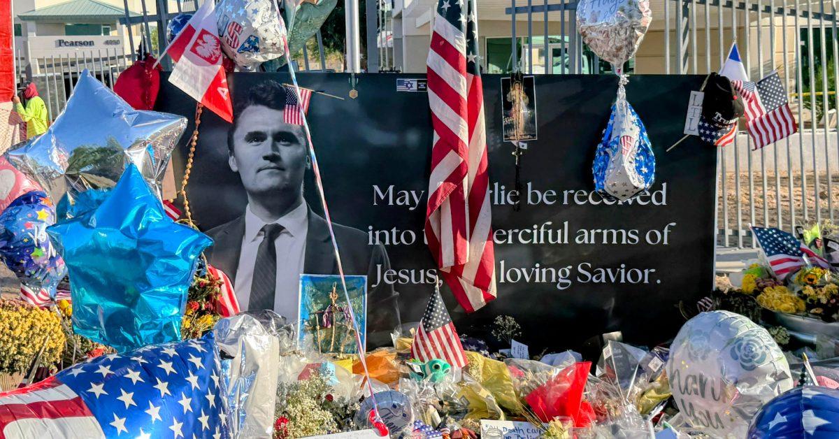 Charlie Kirk memorial.