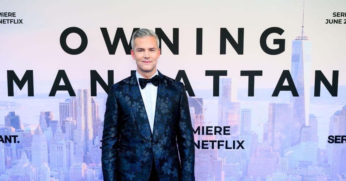 Ryan Serhant poses for a photo on the red carpet at the premiere of 'Owning Manhattan'