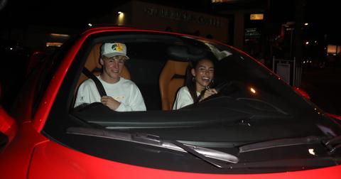 Madison Beer and Nick Austin seen leaving the Saddleranch on Aug. 31, 2020
