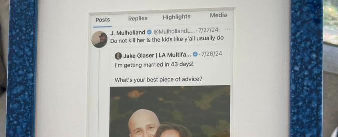 Married Couple Gets “Dark Humor” X Post Framed as Wedding Gift