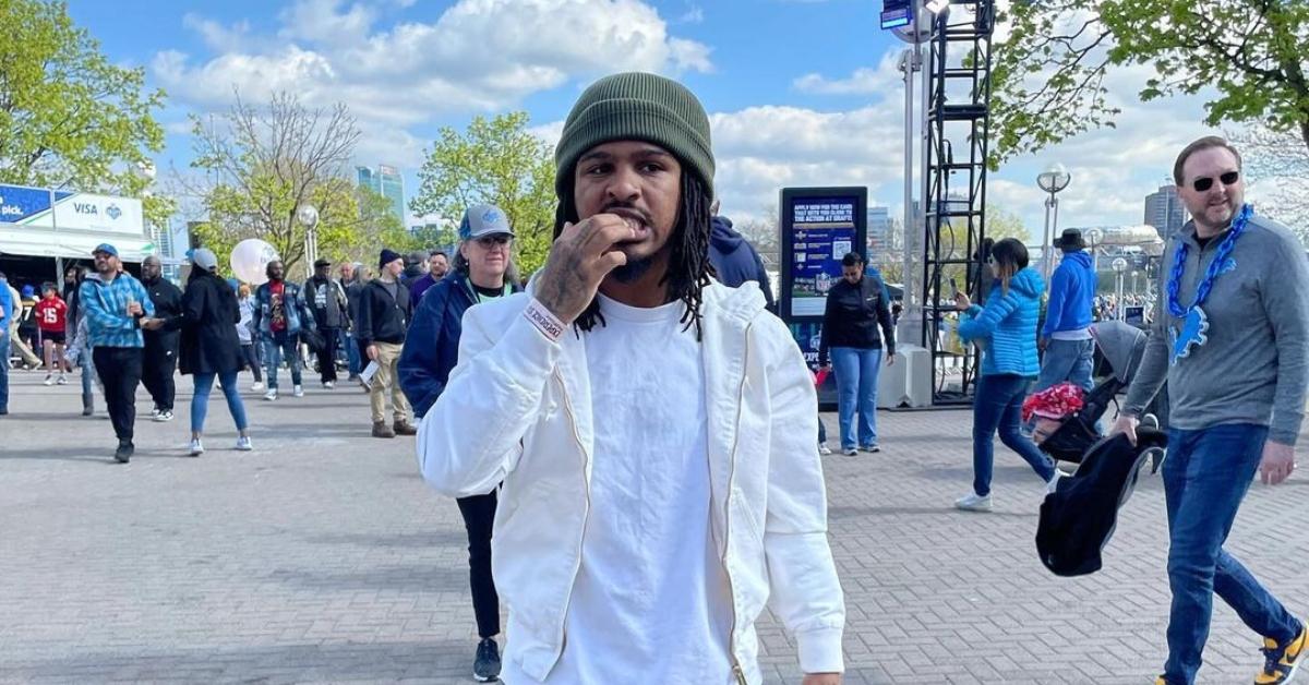 Keith Lee at the NFL Draft in Detroit