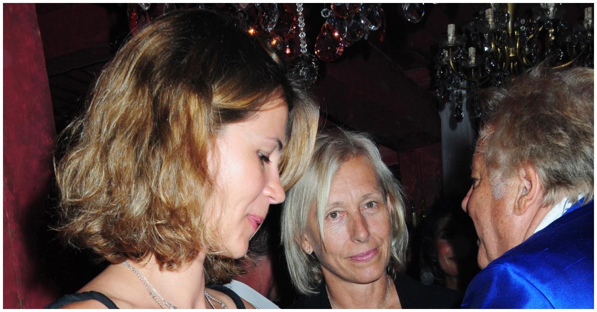 (lr): Julia Lemigova i Martina Navratilova u gradu 2009.