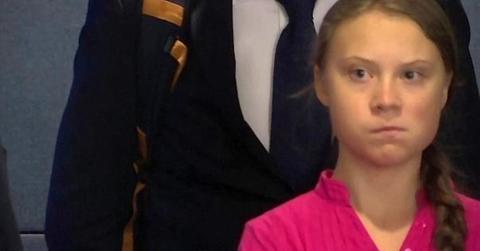 greta thunberg glare