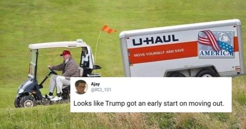 trump moving out of the white house memes