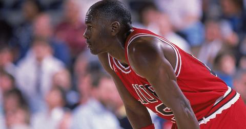 Michael Jordan playing basketball