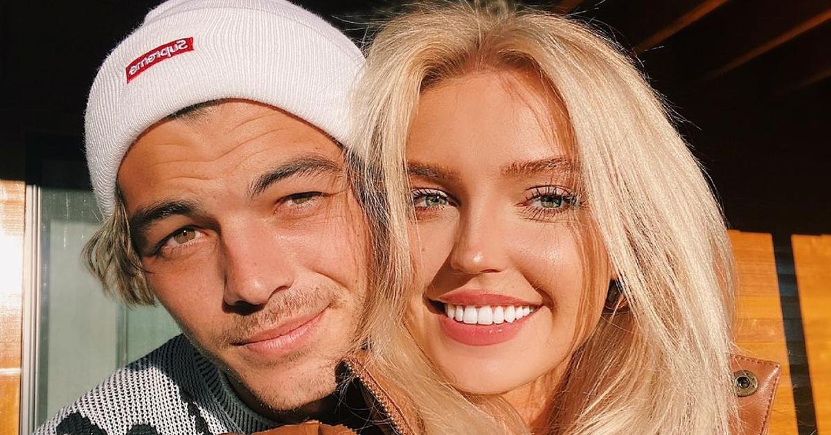 Selfie photo of American tennis star Taylor Fritz and influencer girlfriend Morgan Riddle