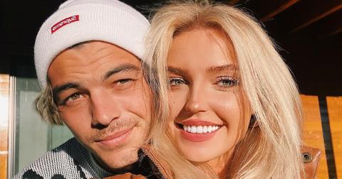 Selfie photo of American tennis star Taylor Fritz and influencer girlfriend Morgan Riddle