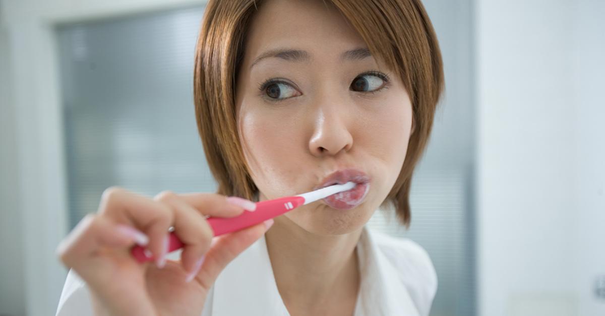 Brushing teeth 