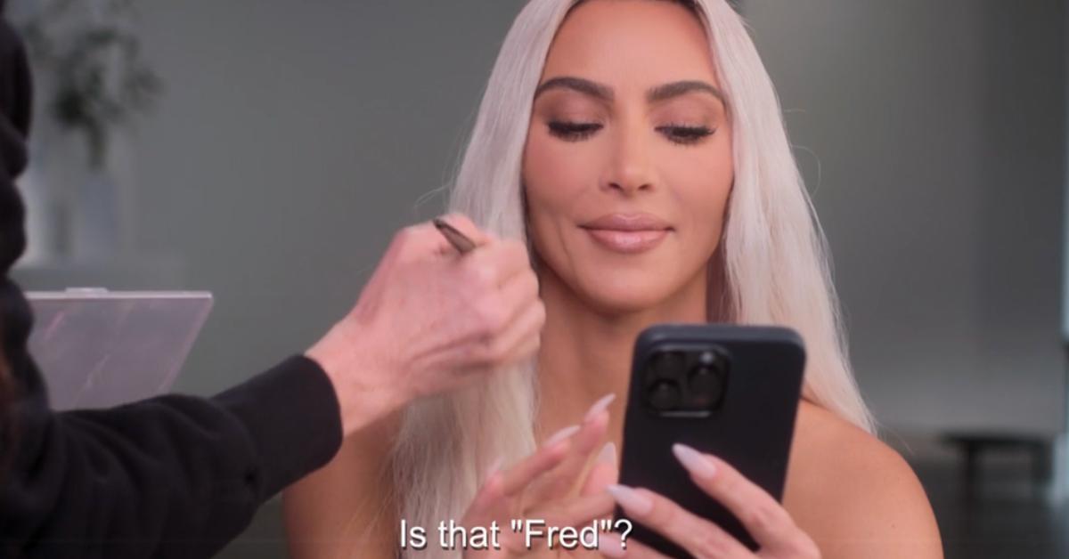 A producer on 'The Kardashians' asks Kim if she's texting "Fred" during the May 31, 2023 episode