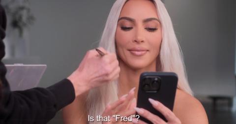 A producer on 'The Kardashians' asks Kim if she's texting "Fred" during the May 31, 2023 episode