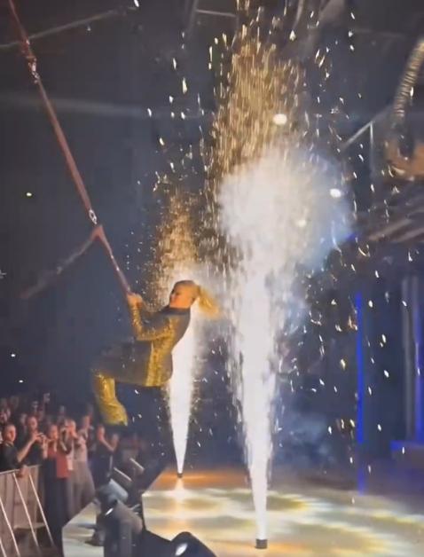 AI-generated video purports to show Erika Kirk dancing on stage, but it's fake