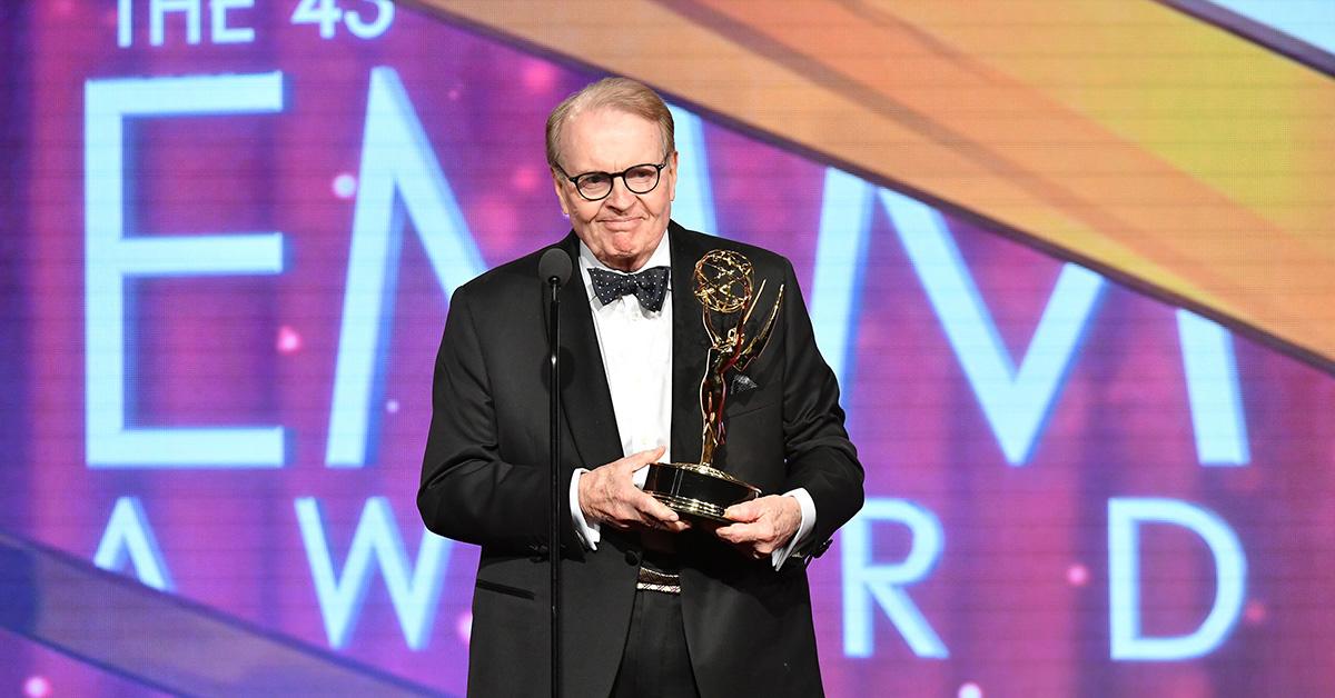 Charles Osgood standing at the Daytime Emmys in 2016. 