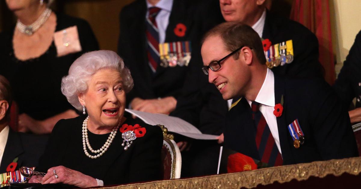 Queen Elizabeth II and Prince William