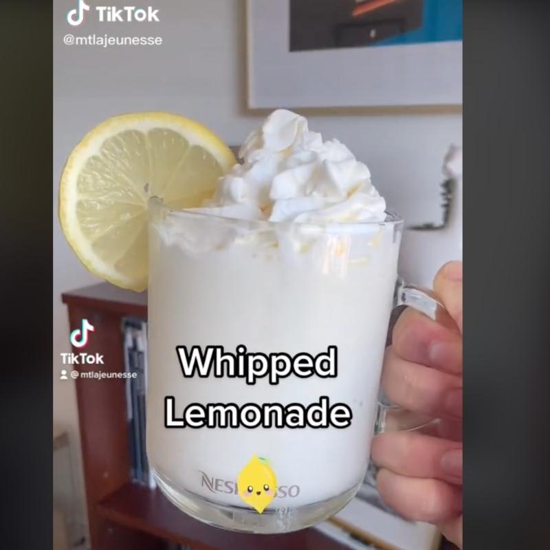 TikTok's Whipped Lemonade Is the Latest Viral Trend — Get the Recipe!
