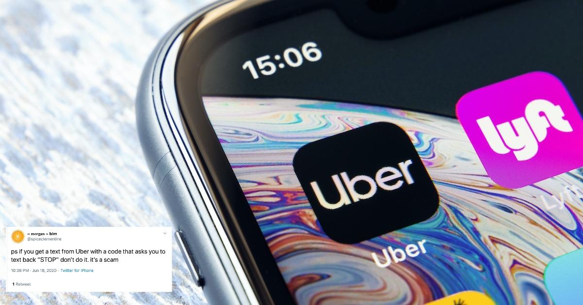 Text Message Your Uber Code