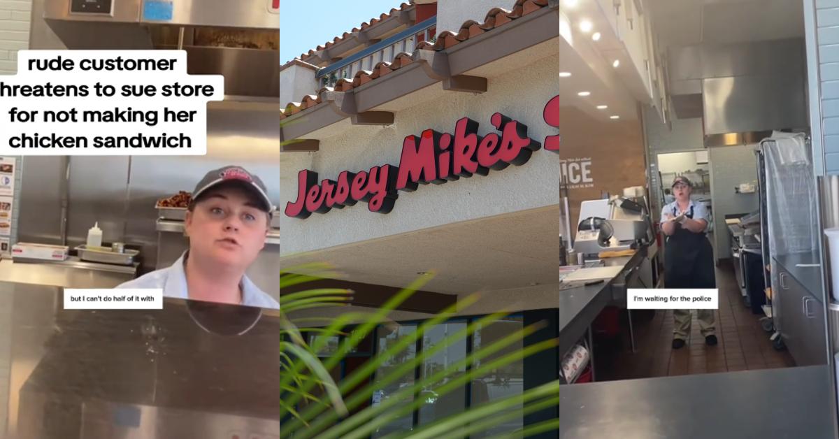 Jersey Mike's Employee Refuses to Make Sandwich for Karen Berating Her Over Toppings