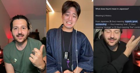 Matcha Samurai and Jawny Sparklez discussing Itsumi on TikTok.