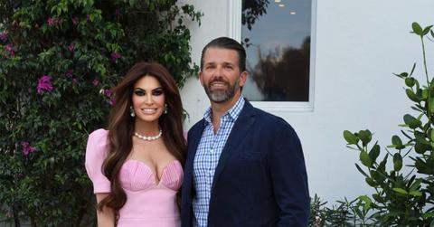 Kimberly Guilfoyle and Don Jr. standing together.