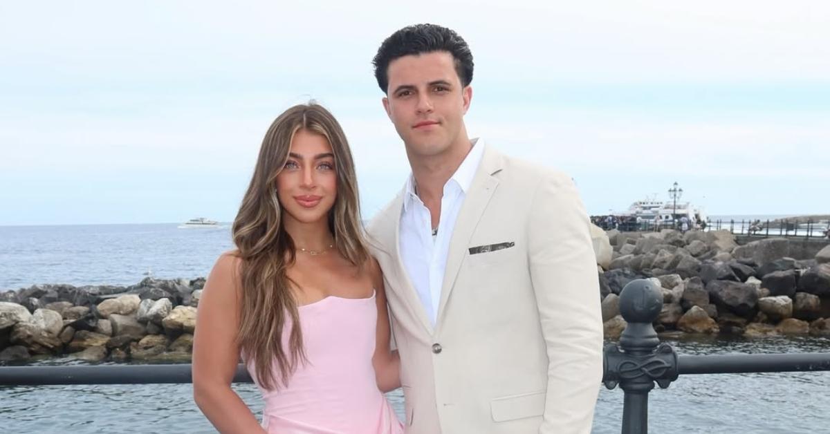 (l-r): Gia Giudice and Christian Carmichael at an event
