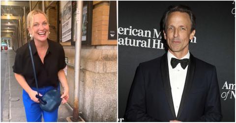 Amy Poehler in her viral TikTok featuring Seth Meyers.