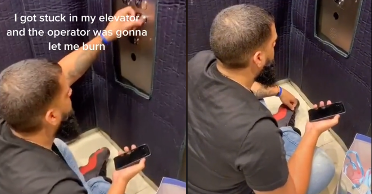 getting stuck in an elevator