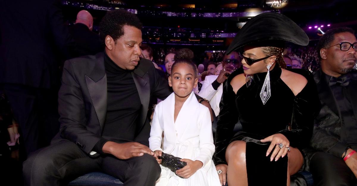 jay-z, blue ivy, and beyonce