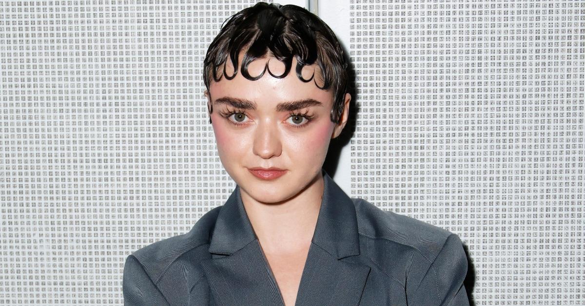 Maisie Williams attends the Coperni Womenswear Spring/Summer 2024 show as part of Paris Fashion Week on September 29, 2023 in Paris