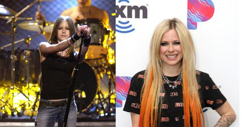 2002 avril next to 2021 avril lavigne