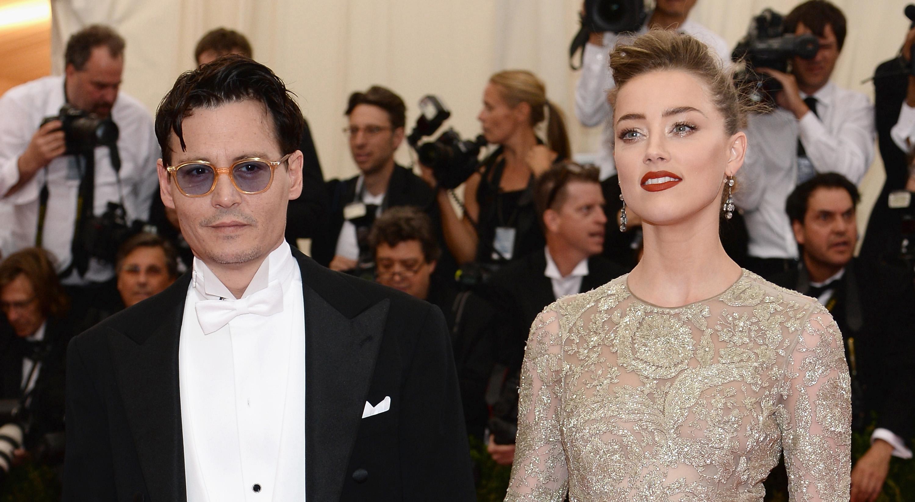 Johnny Depp and Amber Heard at the 2014 Met Gala.