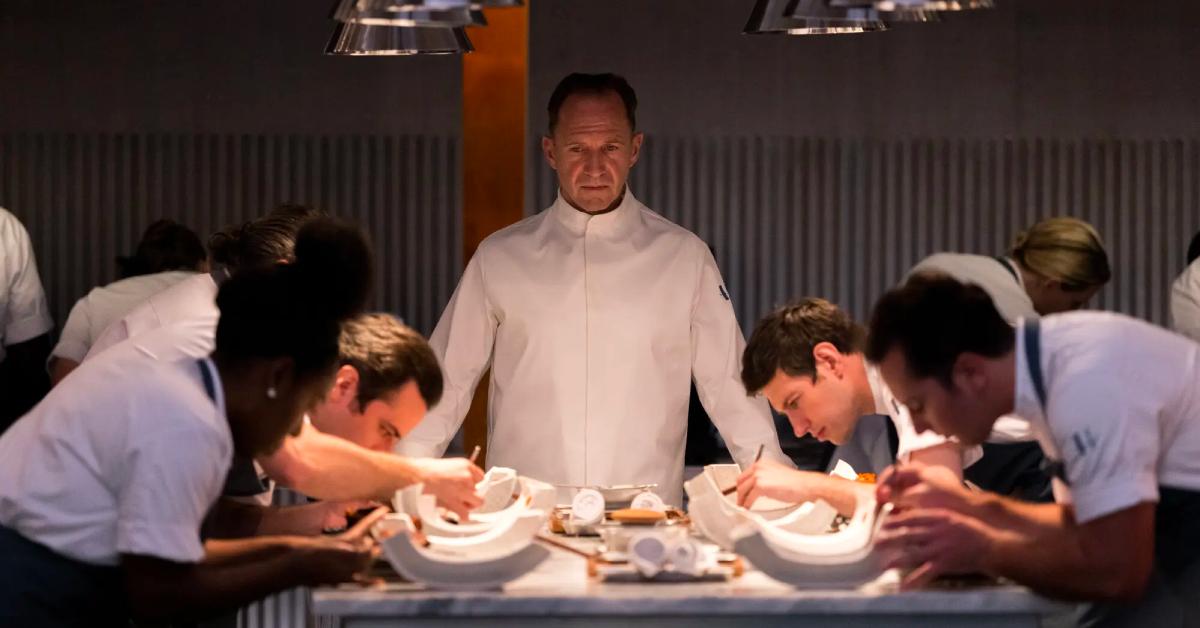 Ralph Fiennes as Chef Julian Slowik in 'The Menu'