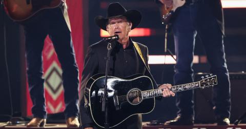 George Strait performing at the CMAs on Nov. 20, 2024.
