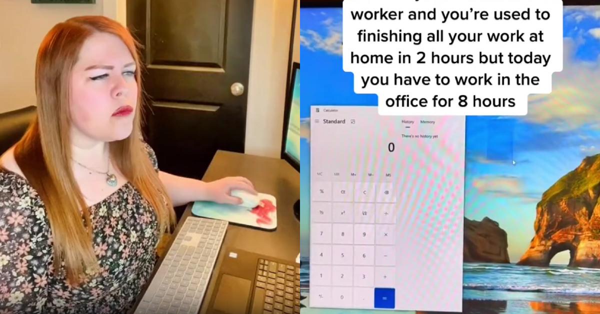 Worker Shows Remote vs In-Office Efficiency Struggle